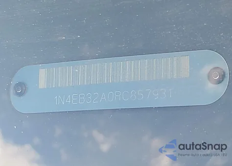 1994 Nissan Sentra E/Xe/Se/Le из США, поврежденный, VIN 1N4EB32A0RC857931